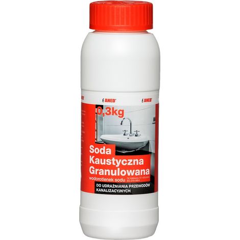 Disgorgante per fognature a base di soda caustica 0,3 kg. - soda KAU 0,3
