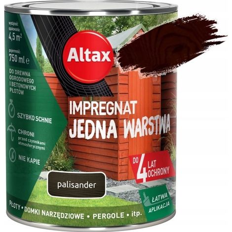 Einschicht-Imprägnierung für Holz und Beton, Palisander, 0,75l