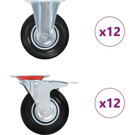 24 Stk. Rollen 125 mm
