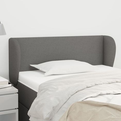 Cabecero de tela gris oscuro 83x23x78/88 cm vidaXL (1/5)
