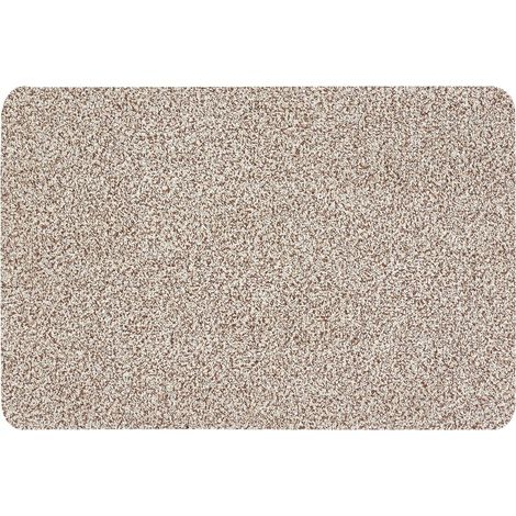 Paillasson Samson – Tapis d’entrée Lavable pour intérieur – antidérapant et Absorbant en Coton – Tapis de Porte Facile à Entretenir 50 x 80 cm, Beige (1/5)