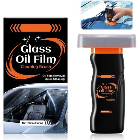 Glass Emulsion Cleaner 100g, Dissolves Oil Film, Water Repellent, Improves Vision, For Car and Home (1/5)
