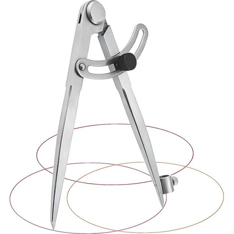 Compas de Mesure, compas professionnel grand, compas professionnel menuisier, Compas à Pointes Sèches, Pour le dessin circulaire, le travail du bois, le travail des métaux et l'artisanat du cuir (1/5)