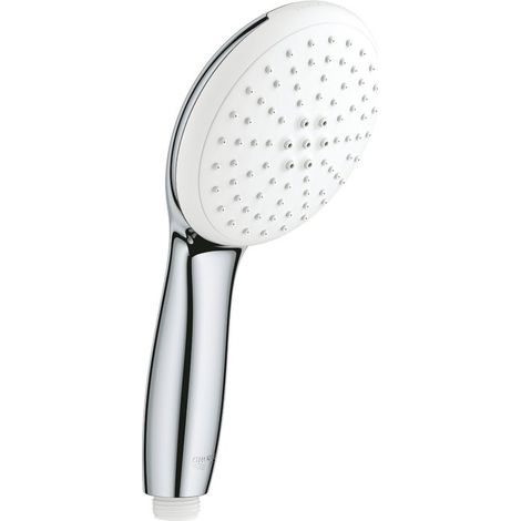 Grohe – Pommeau de douche Tempesta 2 jets – Jet pluie et jet stimulant – Débit 7,4 l/min – Dispositif anti-calcaire SpeedClean (1/5)