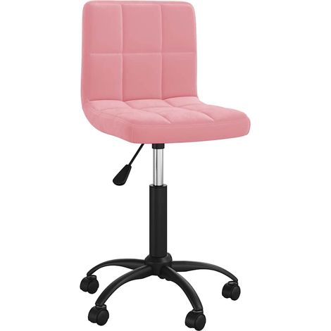 vidaXL Silla de comedor giratoria de terciopelo rosa (1/5)