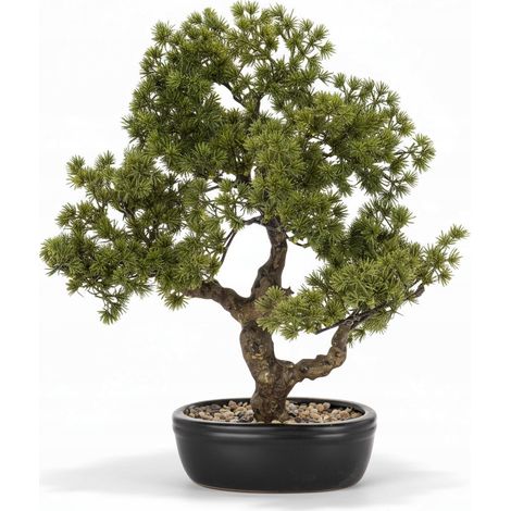 Bonsai da 47 cm, pianta decorativa in vaso, fiore artificiale, grande albero (1/5)