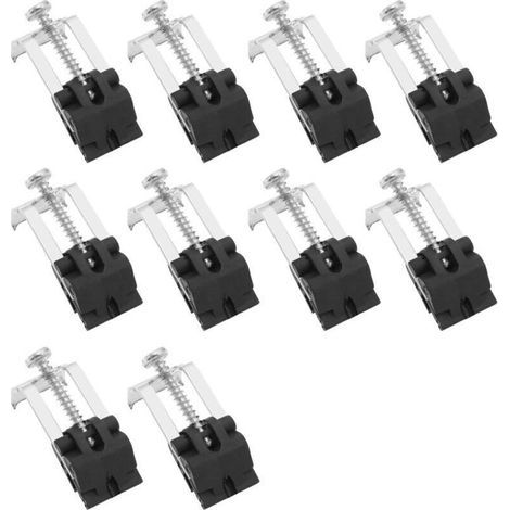 Lot de 10 Pinces d'Évier en Acier Inoxydable,Clips de Fixation Sous évier de Cuisine,Éviers Encastrables Arc Réglable Convient pour Cuisine,Buanderies, Éviers de Cuisine, Salles de Douche (1/4)