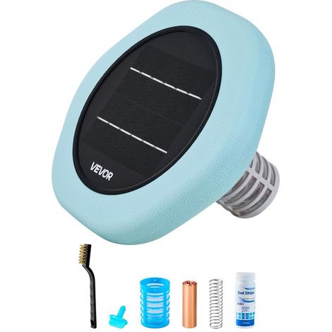 Ioniseur Solaire de Piscine Purificateur Anti-Algues Flottant Hexagonal IPX8 pour Bassin Spa jusqu'à 170343 L (1/5)