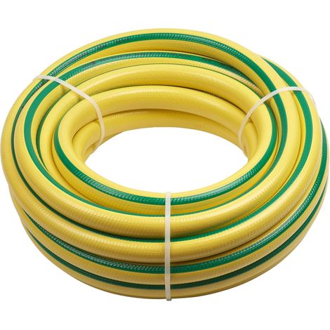 12 mm (3/4") Strickschlauch – 15 m Länge – Zur Bewässerung großer Gartenflächen – Knick- und abriebfest – UV-beständig/Original-PVC-Gartenschlauch /