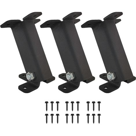 Support de colonne montante de toit 3 pièces, support de poutre de colonne montante de toit de Pergola réglable en acier inoxydable 304 (1/5)
