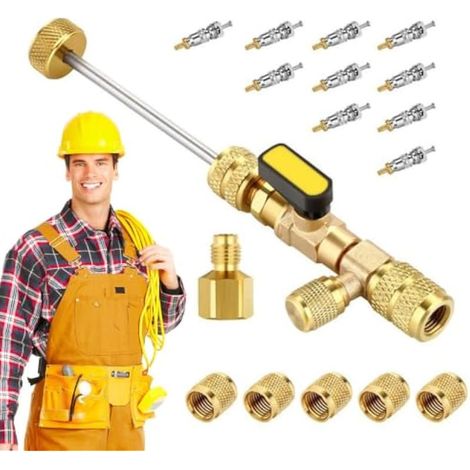 Valve Core Remover Core Extractor And Installer Portable Refrigeration (1/4)