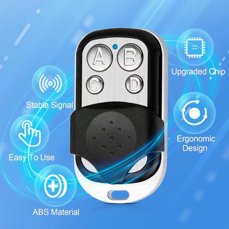 Télécommande universelle pour porte de garage, canal 433,92 MHz (1/5)
