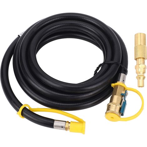 Rallonge de déconnexion de tuyau à connexion rapide RV de 12 pieds avec adaptateur 1/4 po pour systèmes basse pression (1/5)