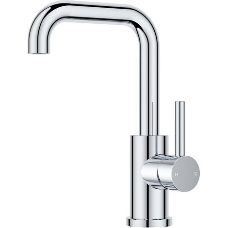 Robinet Salle de Bain/Cuisine Pivotant à 360°, Mitigeur Noir pour Eau Chaude/Froide,Mitigeur en Acier Inoxydable Facile à Installer pour Salle de Bain, Lavabo, Petite Cuisine, Camping-car