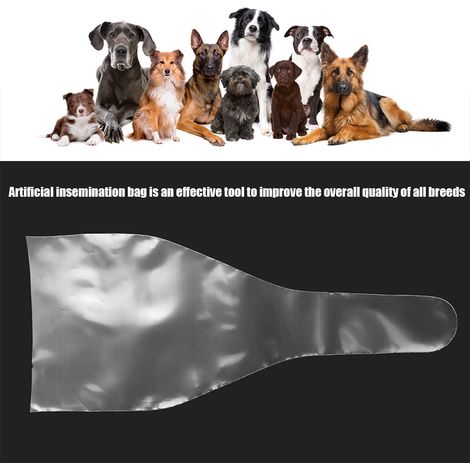 Sac de Collecte de Sperme Canin Professionnel en PE Blanc - 10 Pièces - Outil d'Insémination Artificielle pour Chiens (1/5)