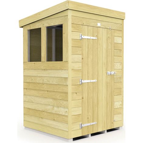4 x 4 Pent Shed