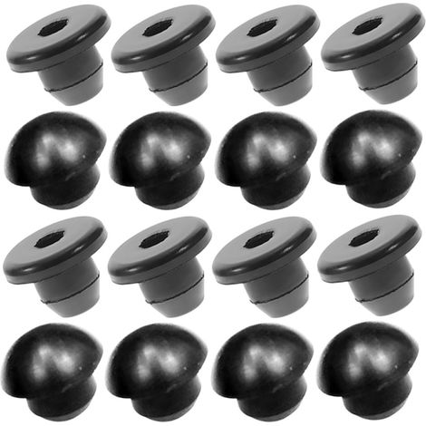 Bouchons de Remplissage Hydraulique 20pcs Étanchéité en Caoutchouc Noir Compatible Cric, Joint Étanche Anti-fuite Solide pour Prise Jack (1/5)