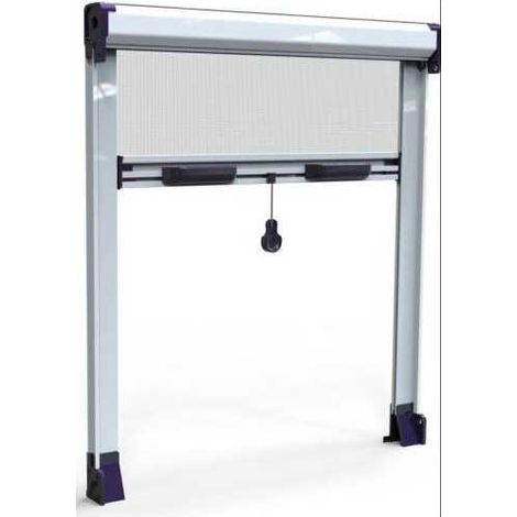 Kit mosquitera HEYAC enrollable vertical 130x150 blanca