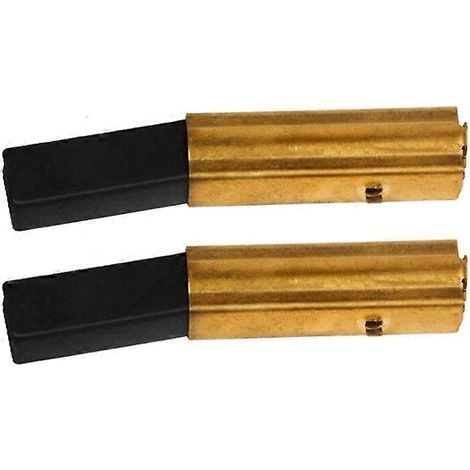 Lot de 2 balais de charbon pour moteur d'aspirateur industriel (modèles BF501, BF502 et BF822). Pièce de rechange. (1/2)