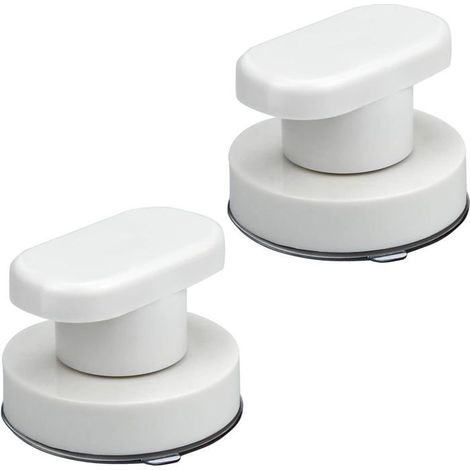 Lot de 2 poignées à ventouse , poignée de porte, tiroir à ventouse avec ventouse puissante pour porte en verre, miroir en verre (1/5)