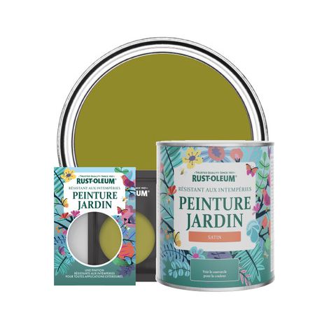 Peinture Jardin, Finition Satinée - Olive marinée (1/3)