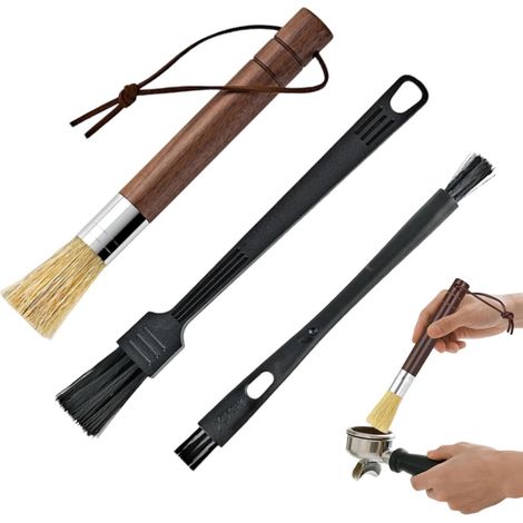 Kit de Brosses de Nettoyage pour Moulin à Café Kit de Nettoyage pour Outil de nettoyage pour machine Maison, cuisine, plan de travail, bar, pâtisserie, farine (1/5)