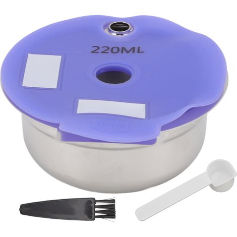 Filtre à café réutilisable 220ml, bonne filtration, anti-rouille, tasse filtre pour maison et bureau, capsule café (1/5)