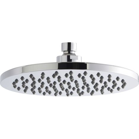 Balterley Consall Round Easyclean Fixed Shower Head 200mm, Modern Design, High Flow - Chrome Finish