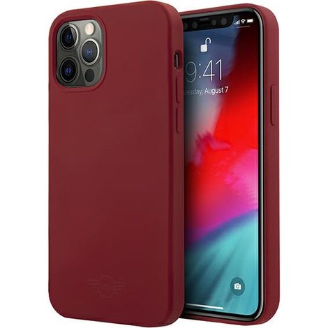 Mini MIHCP12MSLTRE iPhone 12/12 Pro 6.1 rojo/rojo funda rígida de silicona tono sobre tono (1/5)