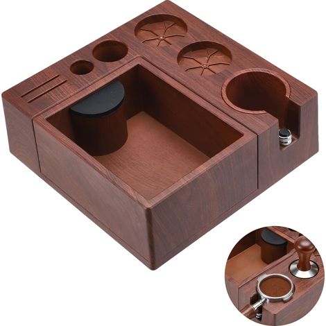 Stampfstation, Integrierte Knock-Box, Werkzeuglagerung, Kaffee (1/2)