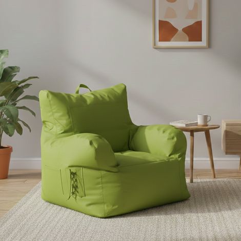 Dmora Fauteuil rembourré avec accoudoirs, couleur verte, Dimensions 80 x 80 x 80 cm (1/3)