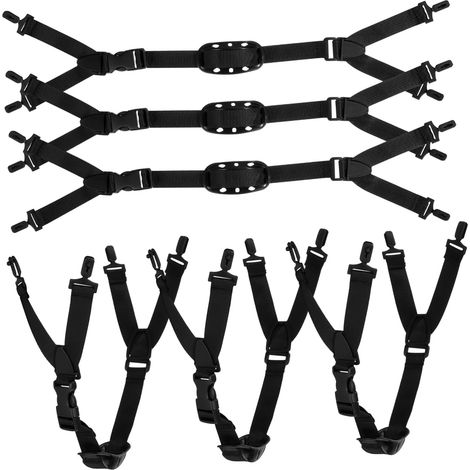 Jugulaires et Chantiers de Construction Couleur Aléatoire Lot de 6 avec Jugulaire Réglable en Polyester Noir, Fiables et Légères pour Casque de Chantier pour Usage Industriel (1/5)