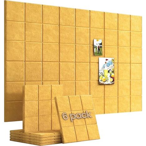 Tablero de fieltro，6 piezas，3030 cm，Adhesivos de fieltro para pared，Adhesivos fotográficos para pared，Adhesivos de fondo para pared (1/5)