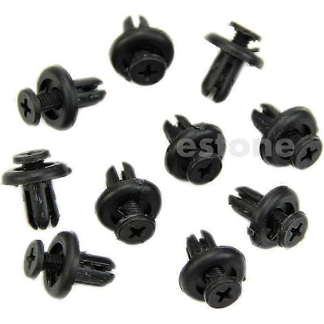 Vis à pression en plastique, trous de 7 mm, rivets de fixation pour panneaux de voiture, lot de 10, neufs