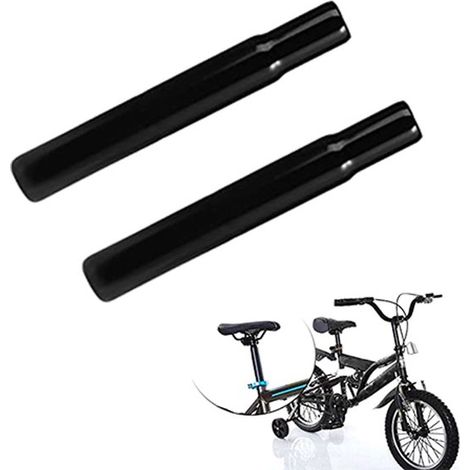 Tija de sillín de 2 piezas de 182,54 cm para bicicleta de montaña infantil, Tija de sillín infantil negra, Moldeada en una sola pieza, Negra (1/5)