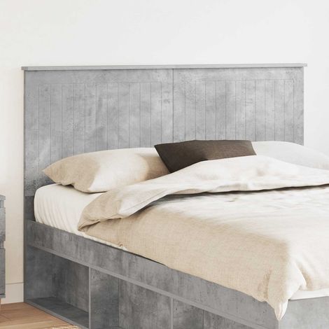 Kopfteil mit Kopfteil Beton Grau 140 cm Holzwerkstoff