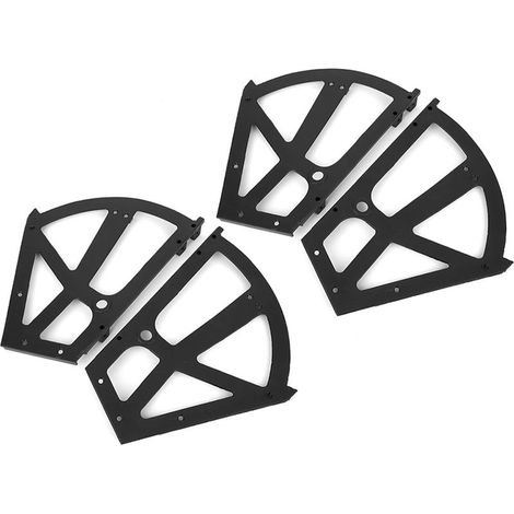 4 Pièces Charnures à Plateau Tournant pour Meuble Chaussures, Accessoire d'Étagère Rétractable (1/5)