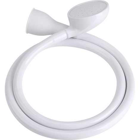 Tuyau de Douche en Caoutchouc Animal de Compagnie Bidon de Poche Kit pour Main Pousser sur la Baignoire évier Robinet Accessoire Lavage Cheveux Coiffeur Salle de Bain(Single Head) (1/5)