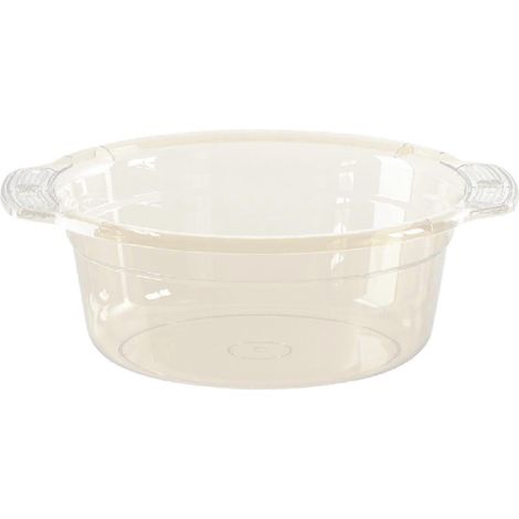 Bassine à laver, bac à linge, seau, bassine multifonctionnelle transparente pour la vaisselle, idéale pour les légumes, la cuisine, les randonnées et la plage.-19.5cmx9cm