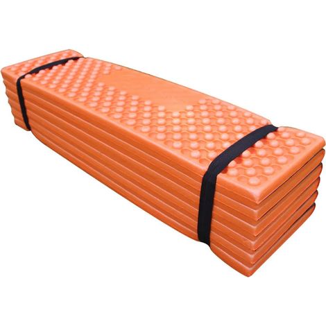Matelas de camping imperméable et imperméable pour voyages, randonnées, barbecue et barbecue - Orange (1/4)