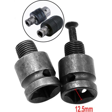 Lntyq Outil de perçage innovant, clé électrique adaptateur 1/2 (avec vis à filetage inversé)