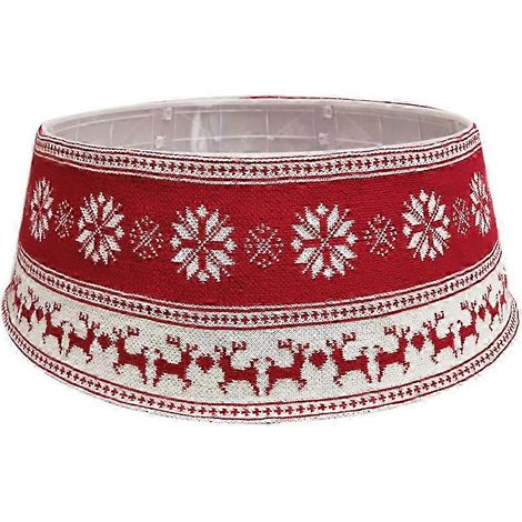 Weihnachtsbaumdecke mit Schneeflockenmuster, runder Teppich für den festlich geschmückten Baum, Winterdekoration für die Party, elegante Bodenabdeckung für den geschmückten Baum. (1/5)