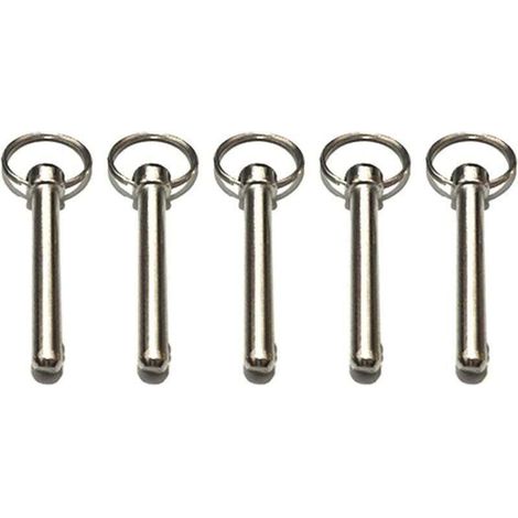 Goupilles à Dégagement Rapide Goupille de Verrouillage 8mm Avec Extrémité à Boule à Ressort Accessoires de Verrouillage, Matériel Marin, Broche Supérieure Bimini,Diamètre 8 Mm, Longueur Totale 72 MM (1/4)