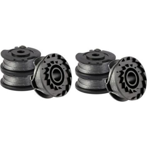 Lot de 6 bobines de fil pour coupe-bordure Bosch ART 23 SL/ART 26 SL, bobine de rechange en nylon (F016800569+F016800385), diamètre : 1,65 mm, 4,9 m (1/4)