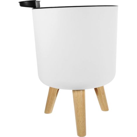 mit Holzständer Thicker Weißer Übertopf mit Innentopf für (1/5)