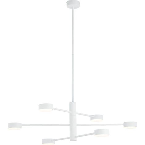 Suspension Nowodvorski Orbit blanche métal 6xGX53 Ø85cm (1/5)