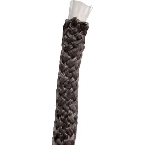 TRECCIA GUARNIZIONE PORTA STUFA A PELLET LEGNA 18mm GRIGIO Venduta al mt