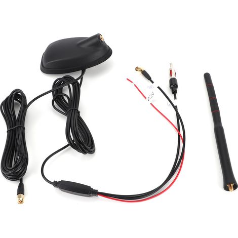 Antenne DAB+GPS+FM pour voiture, active et amplifiée, montage sur toit, étanche à la poussière, universelle (1/5)