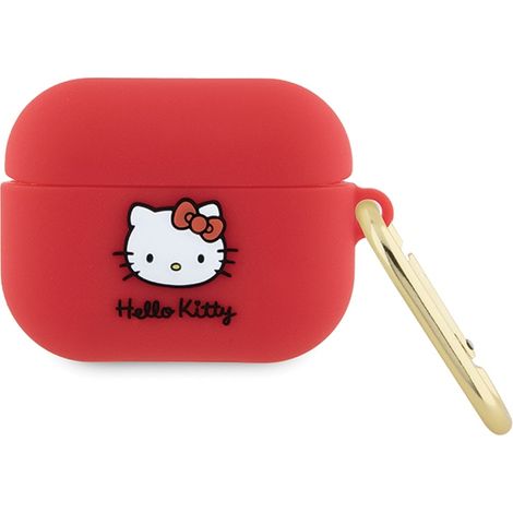Hello Kitty HKAP3DKHSF AirPods Pro Hülle fuchsia/fuchsia Silikon 3D Katzenkopf (1/3)
