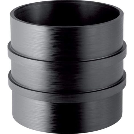 PEHD-Ringmanschette 250 mit Doppelring, schwarz (HDPE-Kanal) (1/5)